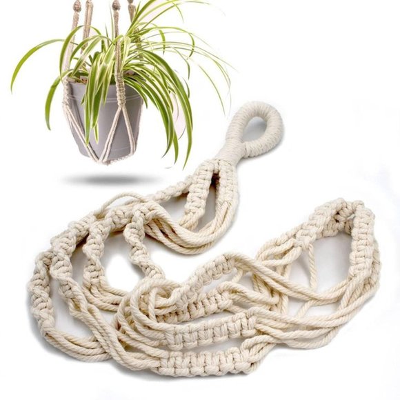 MACRAME Other - Macrame Plant Hanger with Short Rope - 23 Inch - Cotton Macrame Cord